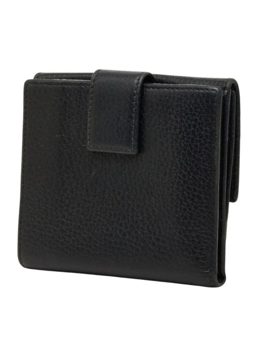 Gucci GG Marmont Compact Wallet Bifold Black Leather